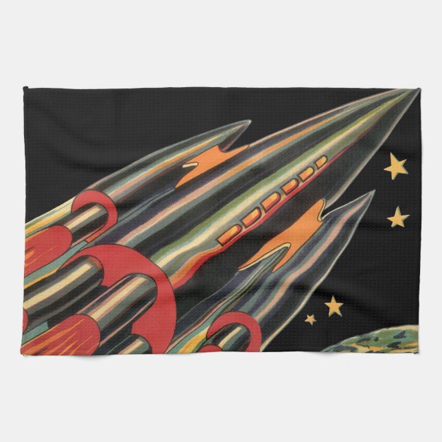 Vintage Science Fiction Handtuch (Horizontal)