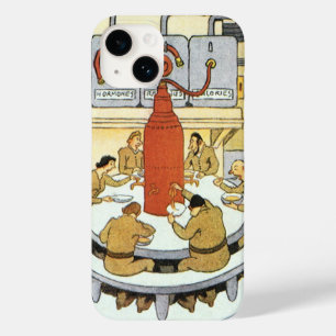 Vintage Science-Fiction, Labortechniker essen Case-Mate iPhone 14 Hülle