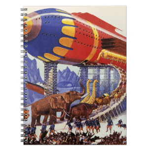 Vintage Science Fiction, Noah's Ark Wild Animals Notizblock