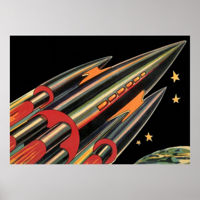 Vintage Science Fiction Poster (Vorne)