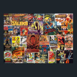 Vintage Science Fiction Poster<br><div class="desc">Vintage Science Fiction Movies Collage Anime Cartoon Comic Fiktion Manga</div>