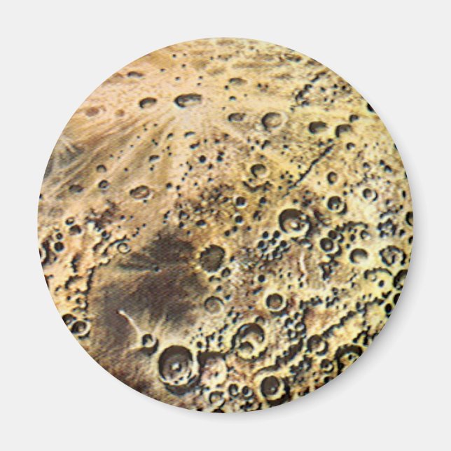 Vintage Science Fiction, Raketenschiff über den Mo Magnet (Vorne)