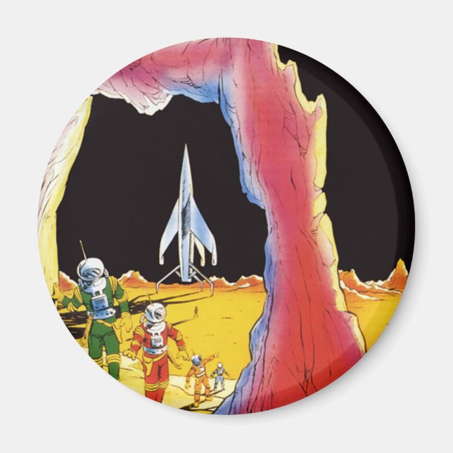 Vintage Science Fiction, Sci Fi-Außerirdischen auf Magnet (Vorne)