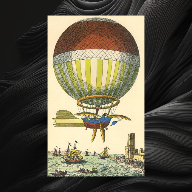Vintage Science Fiction Steampunk Heißluftballon Poster (Von Creator hochgeladen)