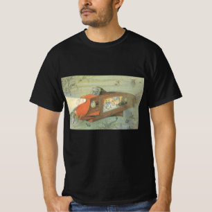 Vintage Science-Fiction-Steampunk-U-Boot im Meer T-Shirt