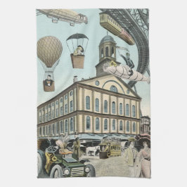 Vintage Science Fiction, Viktorianischer Dampfpunk Handtuch