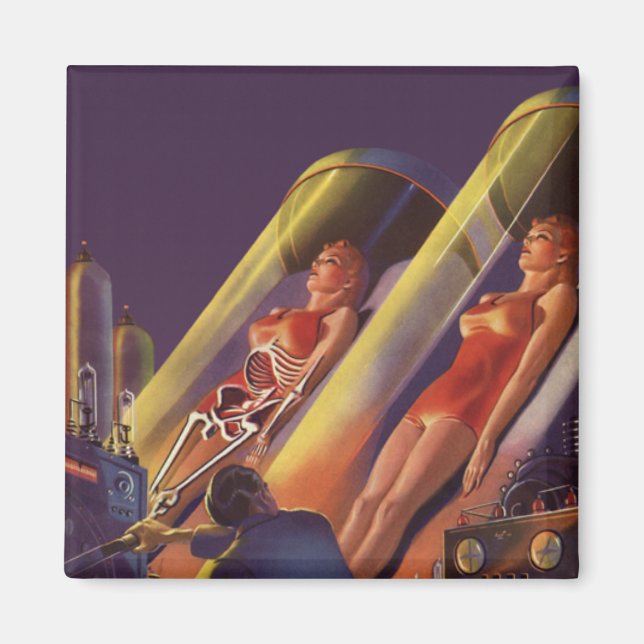 Vintage Science Fiction, Wissenschaftler von Sci F Magnet (Vorne)