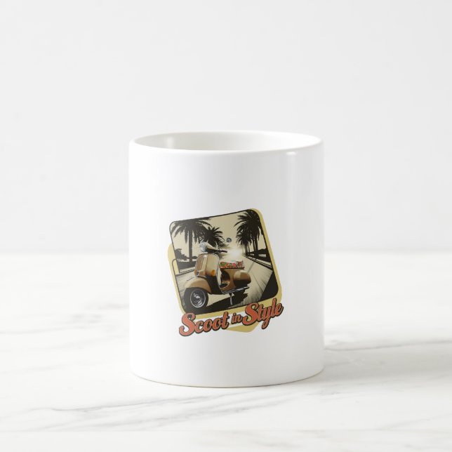 Vintage Scoot in Style-Tasse Kaffeetasse (Mittel)