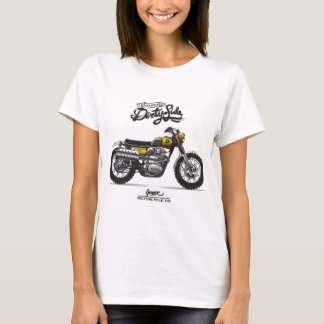Vintage Scrambler Motorrad - Klassisches Dirt Bike T-Shirt