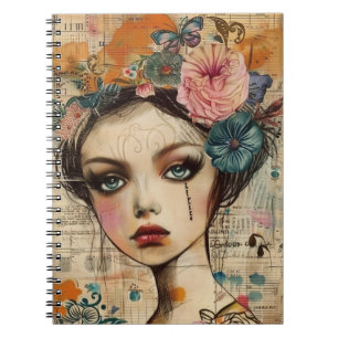 Vintage-Scrapbook-Collage-Gesicht (9) Notizblock
