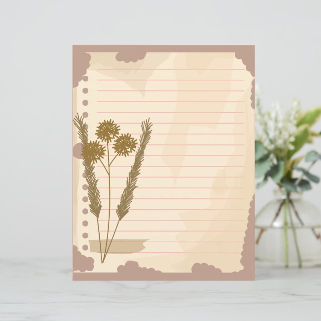 Vintage Scrapbook-Papiere (Stehend Vorderseite)