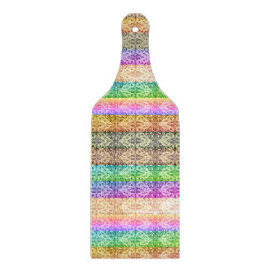 Vintage Scrolls (Regenbogen) Schneidebrett