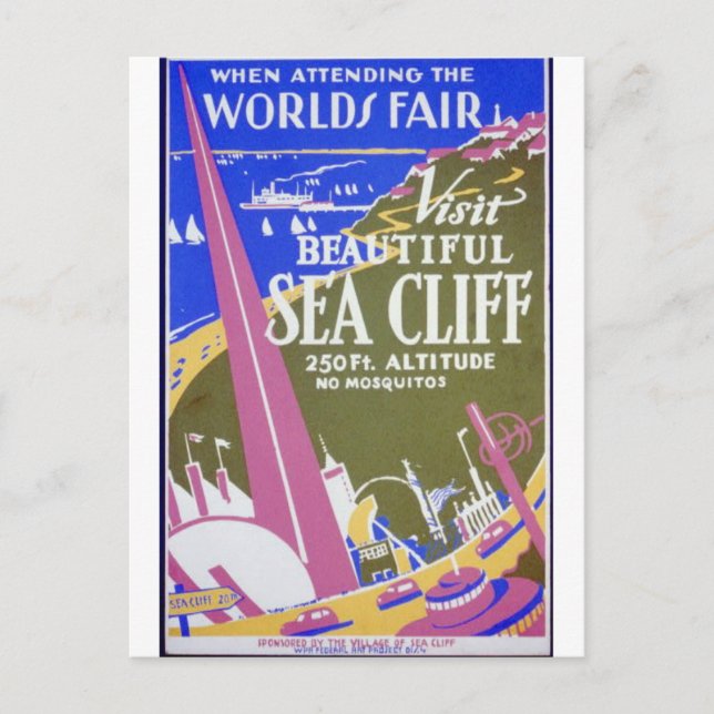 Vintage Sea Cliff, New York Carte postale (Devant)