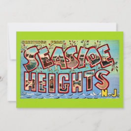 Vintage Seaside Heights NJ 5x7 große Postkarte