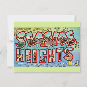 Vintage Seaside Heights NJ  Postkarte