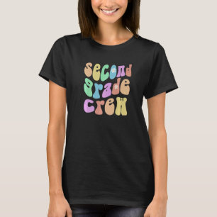 Vintage Second Grade Crew Lehrer Lila 2. Klasse Re T-Shirt