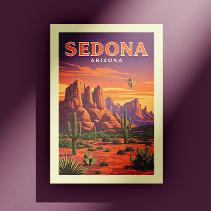 Vintage Sedona Arizona Postkarte
