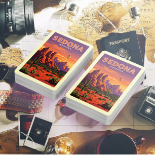 Vintage Sedona Arizona Spielkarten