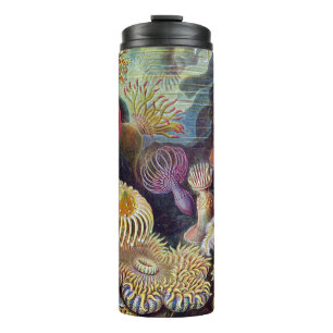 Vintage Seeanemonen von Ernst Haeckel Thermosbecher