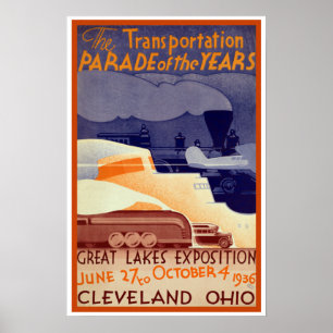 Vintage Seeausstellung Cleveland Ohio Poster
