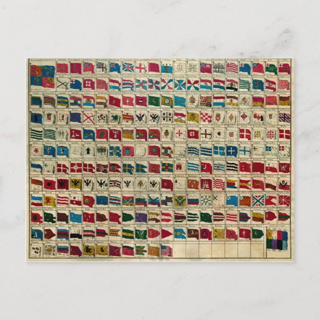 Vintage Seefahnen der Welt Postkarte (Vorderseite)