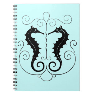 Vintage Seepferde Notizblock