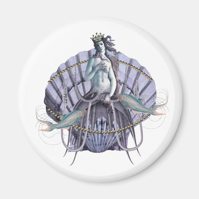 Vintage Seezunge Magnet (Vorne)