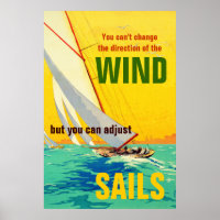 Vintage Segelboote Anführungsrichtung drucken