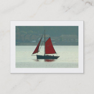 Vintage Segelyacht Cardiff Bay (grenzt) Visitenkarte
