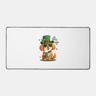 Vintage Sei Da Mit Glocken Am Hund St. Patrick's D Schreibtischunterlage
