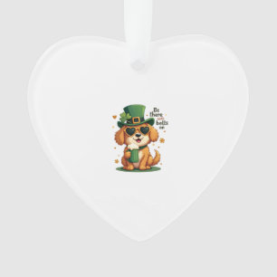 Vintage Sei Da Mit Glocken Am Hund St. Patricks Da Ornament