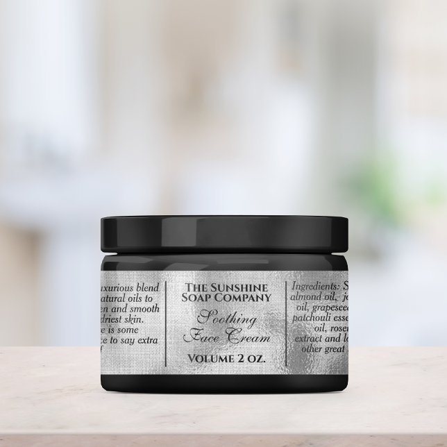 Vintage Seife aus verflochtener Silberfolie Etiketten (Von Creator hochgeladen)