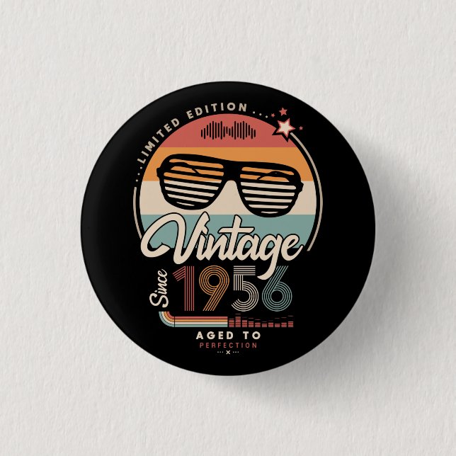 Vintage seit 1956 button (Vorderseite)