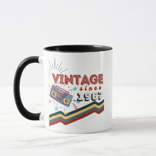 Vintage seit 1967 Nostalgische & Vintage Musik Tasse