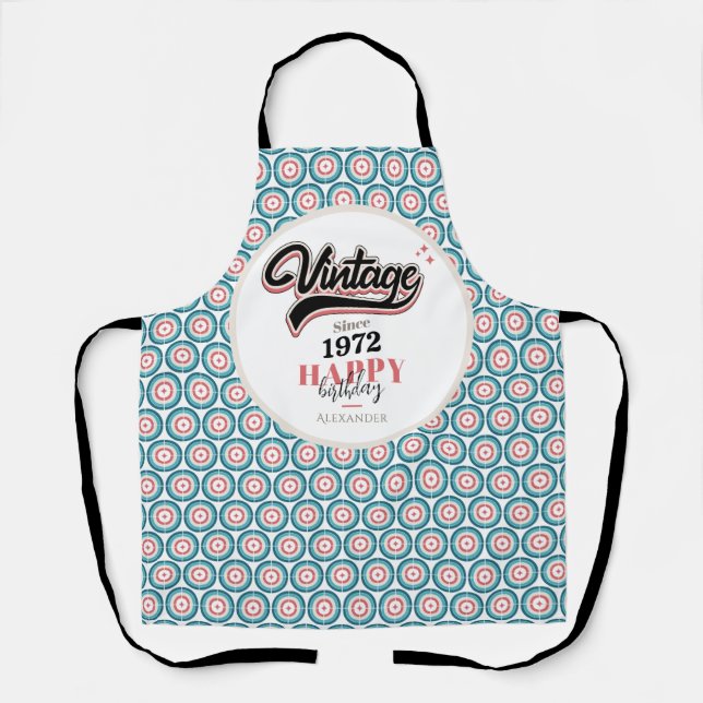 Vintage seit - 1972 schürze (Vorderseite)