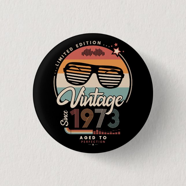 Vintage seit 1973 button (Vorderseite)