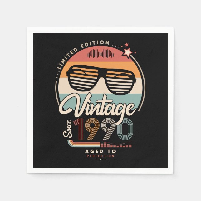 Vintage seit 1990 serviette (Vorderseite)
