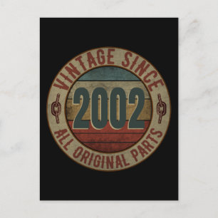 VINTAGE SEIT 2002 ALLE ORIGINALTEILE POSTKARTE