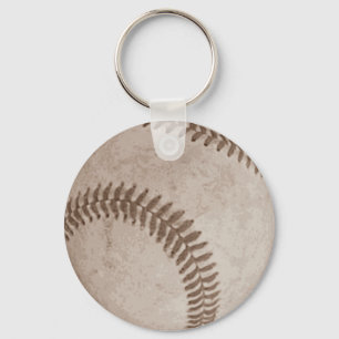 Vintage-Sepia-Baseball Schlüsselanhänger