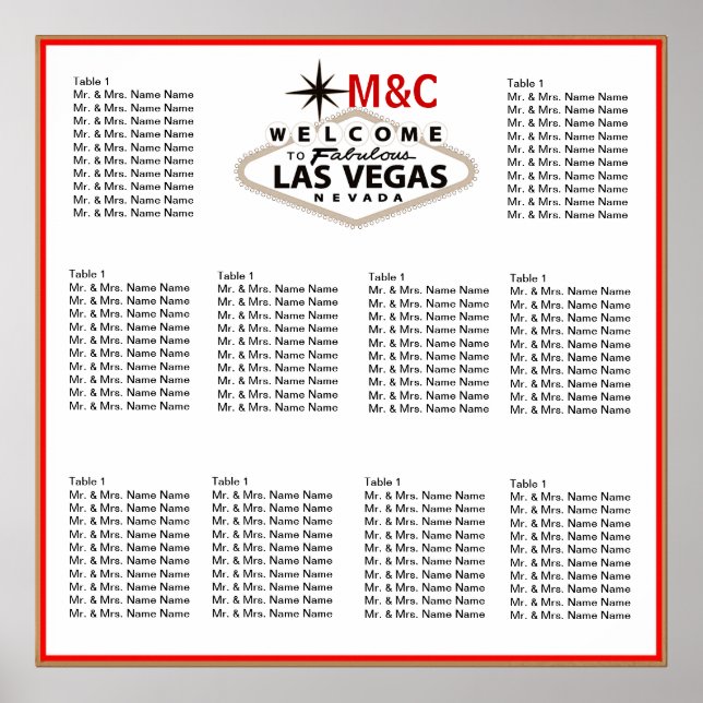 Vintage Sepia Las Vegas Mariage - Tableau de siège (Devant)