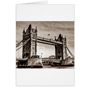 Vintage Sepia London Tower Bridge