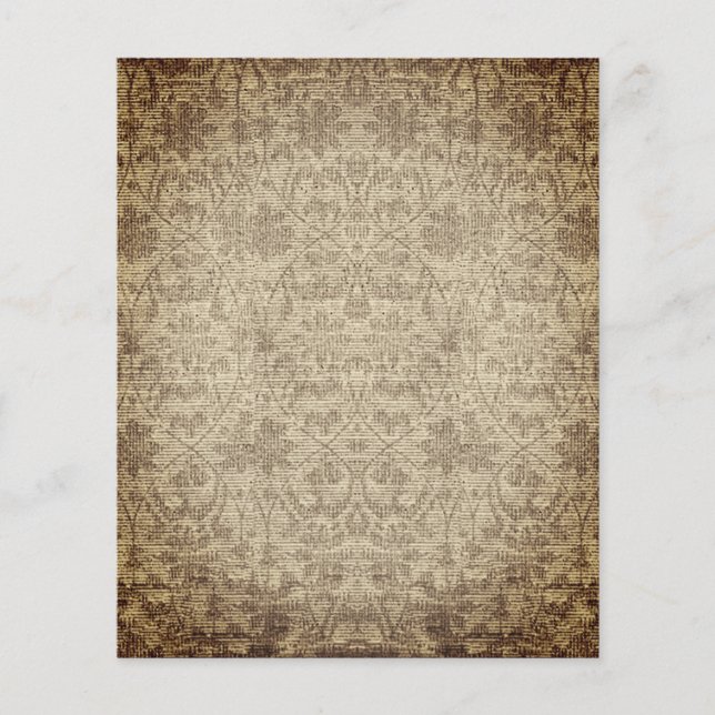 Vintage-Sepia-Scrapbook-Papierblatt (Vorderseite)
