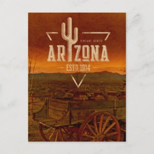 Vintage Series Arizona Reise Postkarte