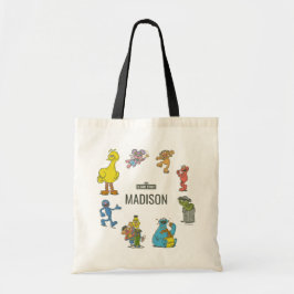 Vintage Sesame Street Characters Birthday Tote Bag