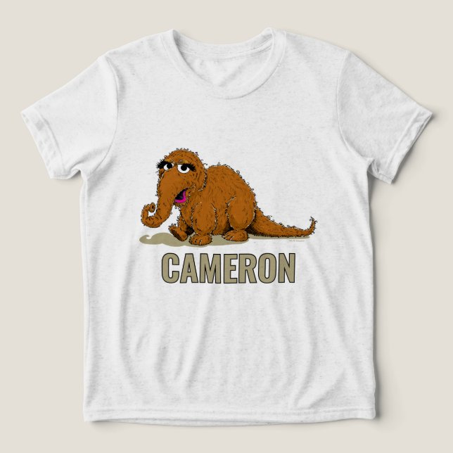Vintage Sesame Street Snuffleupagus Tri-Blend Shirt (Design Vorderseite)
