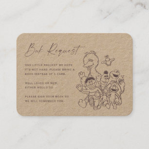 Vintage Sesamstraße Babybuchanfrage Platzkarte