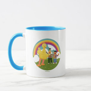 Vintage Sesamstraße Freunde Regenbogen Tasse