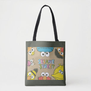Vintage Sesamstraße-Freunde Tasche
