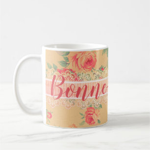 Vintage Shabby Chic Florale Rosen Bonne-Maman Kaffeetasse