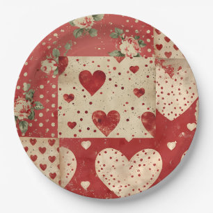 Vintage Shabby Chic  Pappteller
